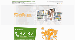 Desktop Screenshot of pharmaciedegardenarbonne.com